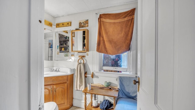 bathroom with vanity