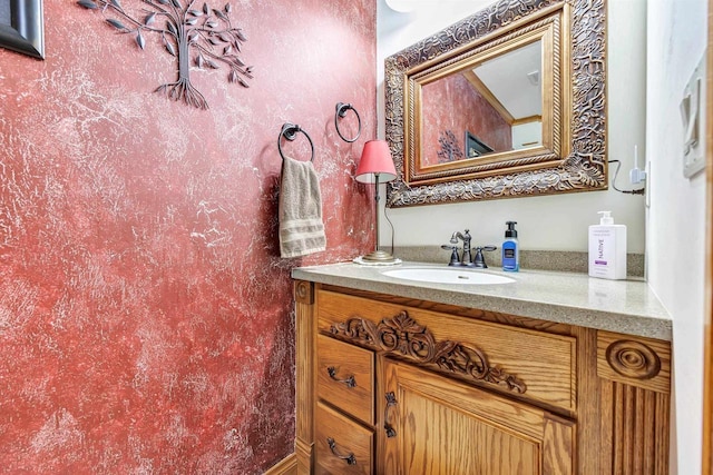 bathroom featuring vanity