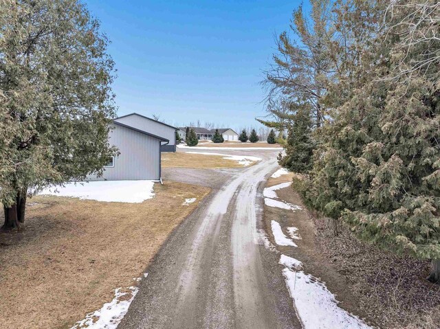 view of street with driveway