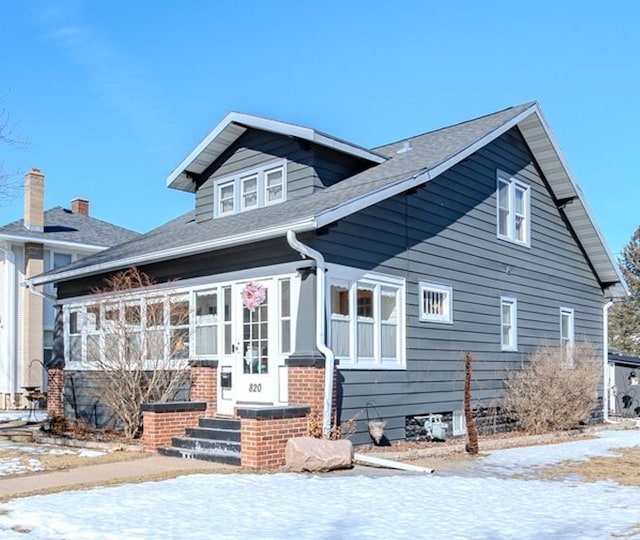 view of rear view of property