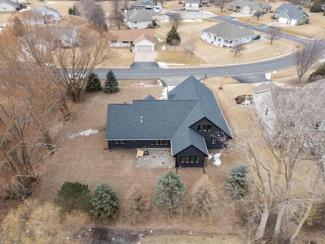 bird's eye view featuring a residential view