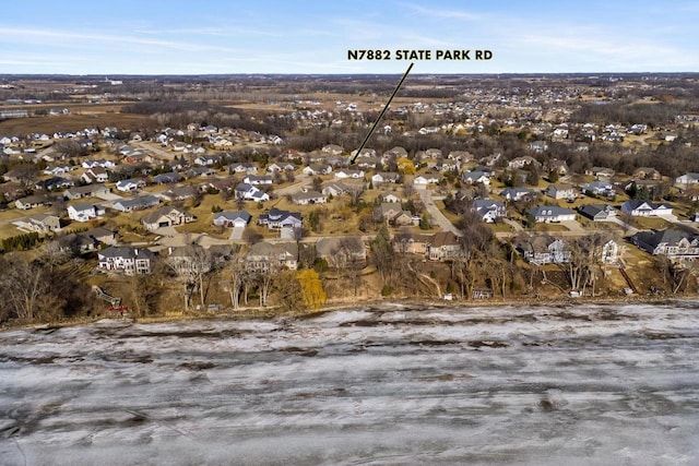 bird's eye view featuring a residential view