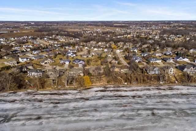 drone / aerial view with a residential view