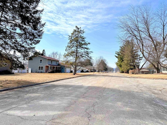 view of road with curbs