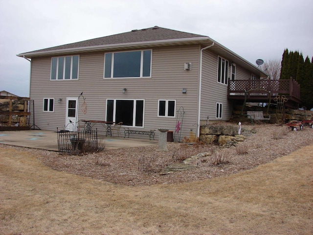 back of house featuring a patio