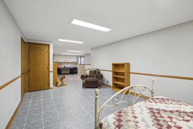 bedroom with baseboards