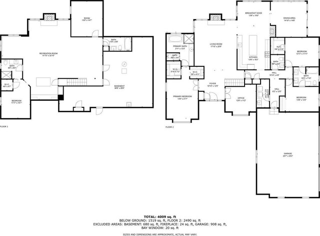 1019 Tarrant Dr, Fontana, WI 53125 - floor plan