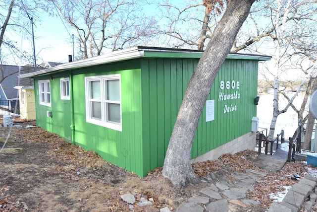 view of side of property