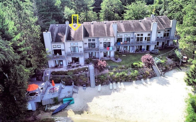 birds eye view of property