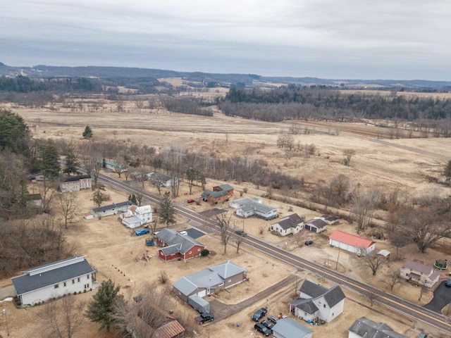 drone / aerial view featuring a rural view