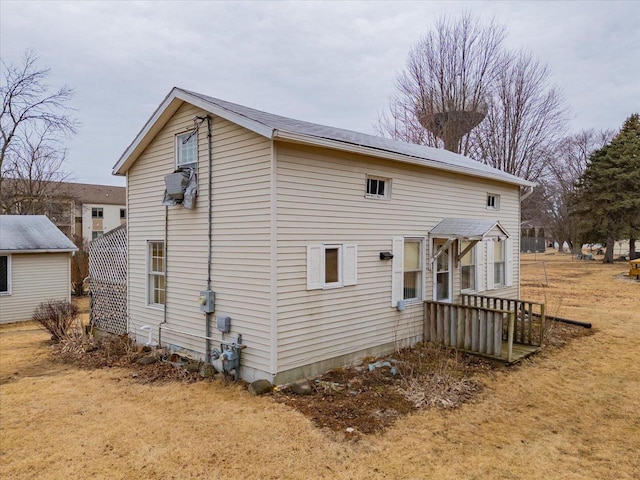 view of back of property