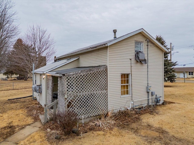 view of side of property