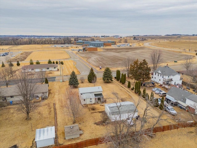 drone / aerial view featuring a rural view