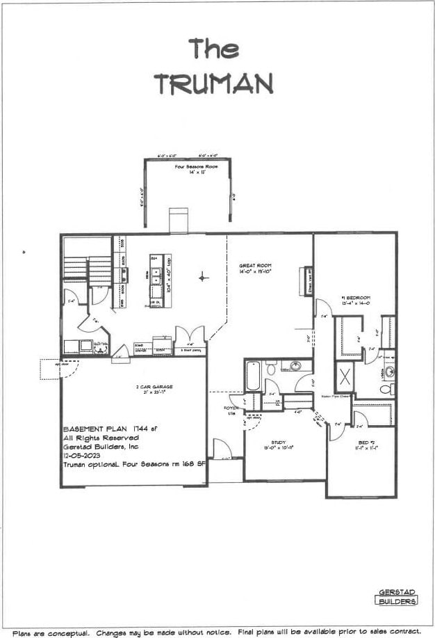 410 Kensington Ct Unit Lt141Truman, Williams Bay, WI 53191 - plan