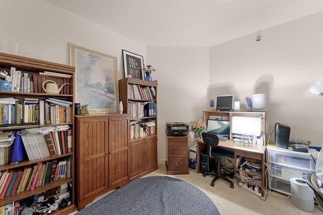 home office featuring carpet