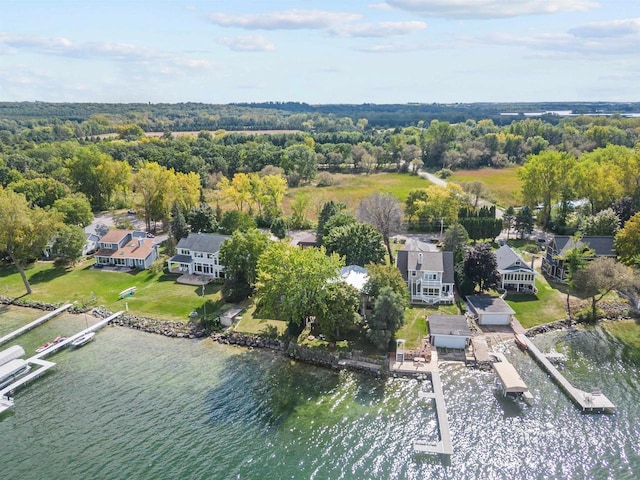 W3084 Blackbird Point Dr, Green Lake, WI 53946 - drone / aerial view of a large body of water