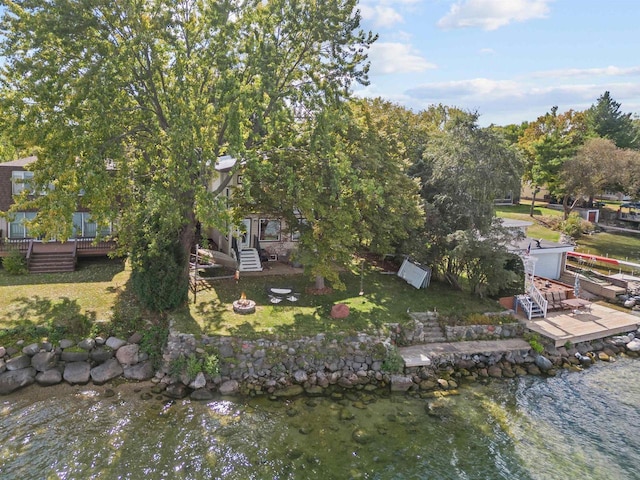 W3084 Blackbird Point Dr, Green Lake, WI 53946 - view from above of property