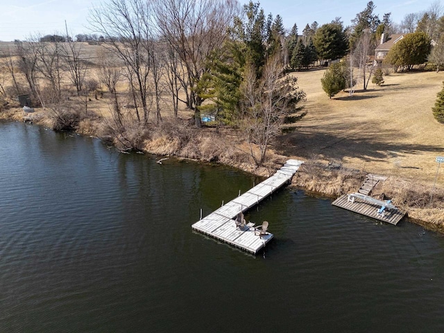 exterior space featuring a water view