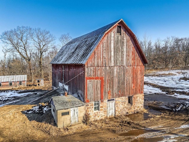 view of barn