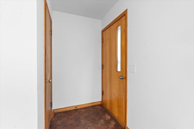 hall with baseboards