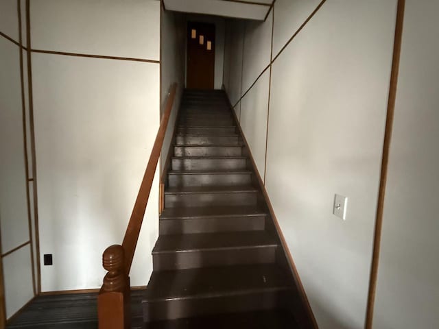 view of stairway