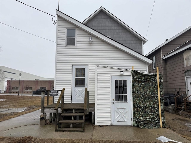 view of rear view of property