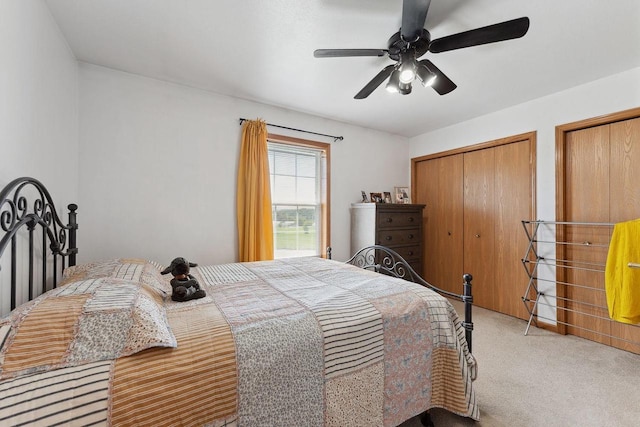 517 Darcy Dr, Hillsboro, WI 54634 - carpeted bedroom with a ceiling fan