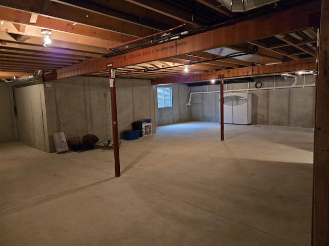 view of basement