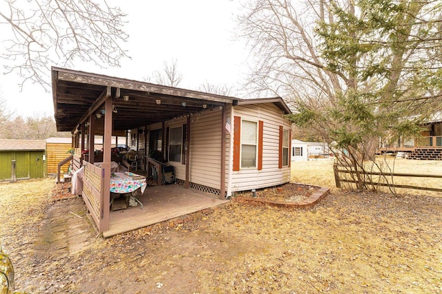 view of outbuilding featuring an outbuilding