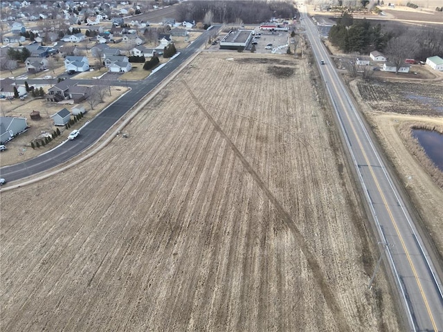 drone / aerial view with a residential view