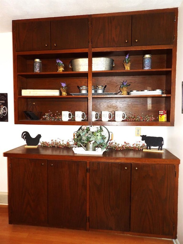 bar featuring wood finished floors