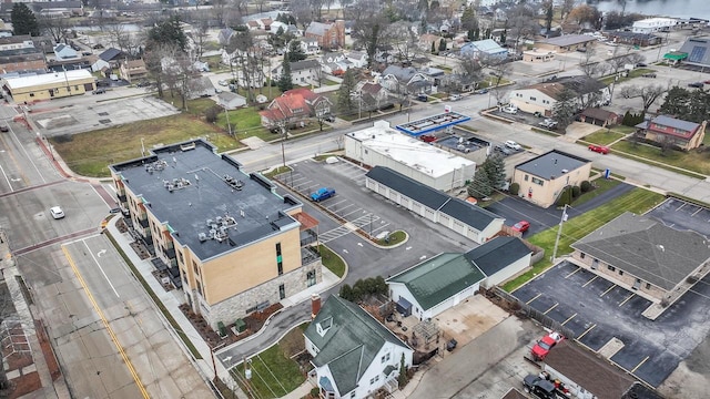 drone / aerial view featuring a residential view