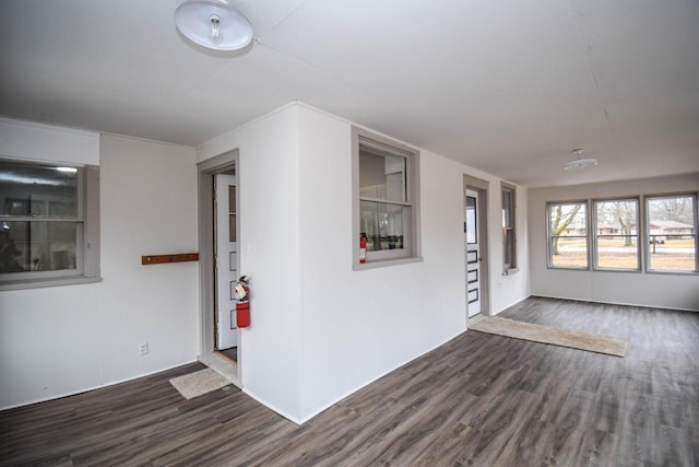 entrance foyer featuring wood finished floors