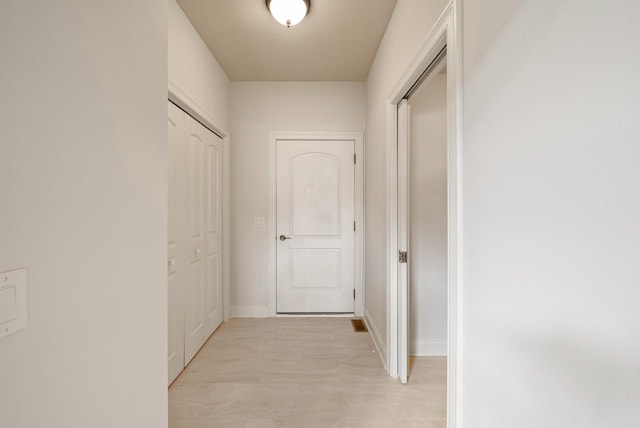 hallway with baseboards