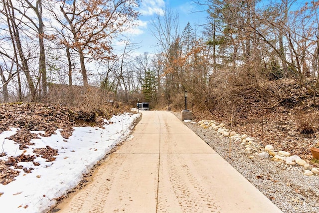 view of road