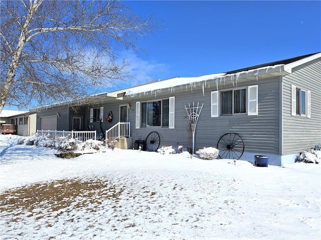 view of front of house with an attached garage