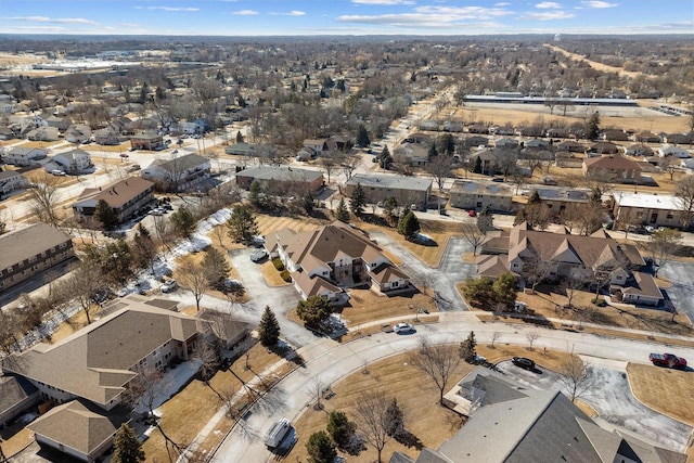 drone / aerial view featuring a residential view