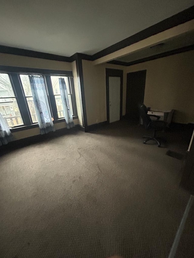 view of carpeted empty room