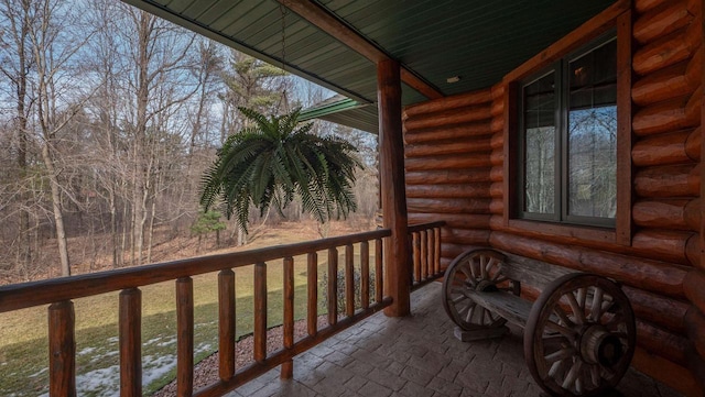 view of balcony