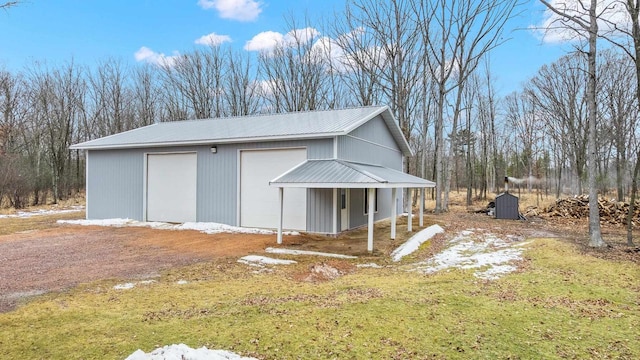 view of outbuilding with an outbuilding