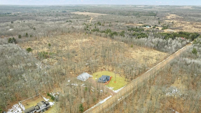 drone / aerial view featuring a rural view