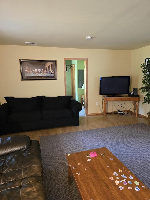 2838 W 3rd Dr, Oxford, WI 53952 - living room featuring wood finished floors and baseboards