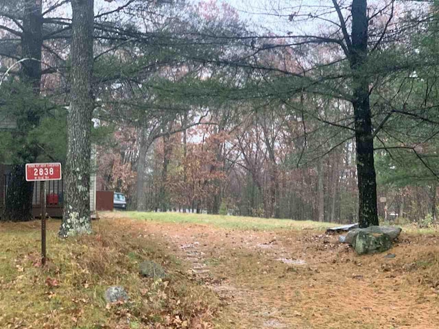 2838 W 3rd Dr, Oxford, WI 53952 - view of yard with a wooded view