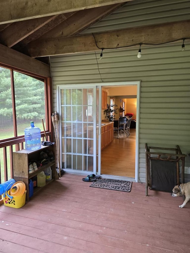2838 W 3rd Dr, Oxford, WI 53952 - view of wooden deck