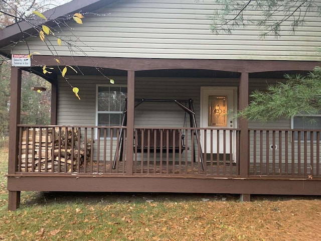 2838 W 3rd Dr, Oxford, WI 53952 - view of wooden terrace