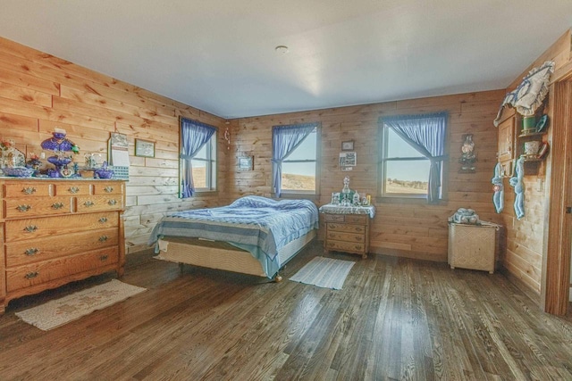 bedroom featuring wood finished floors