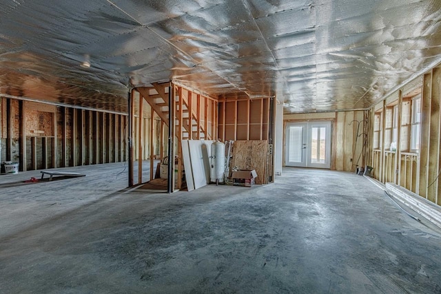 misc room featuring french doors