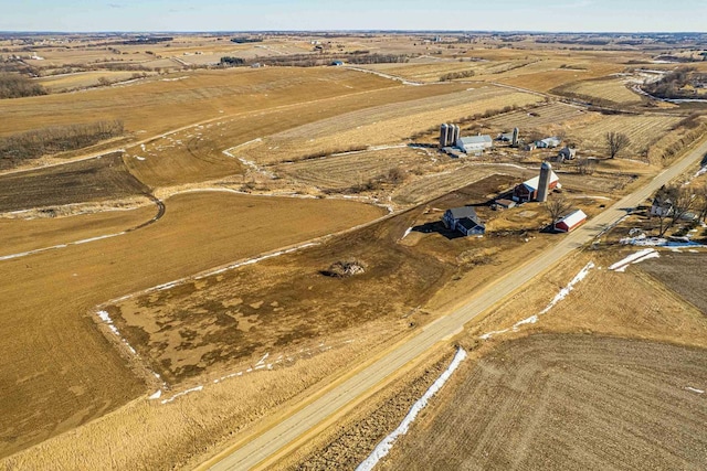 drone / aerial view featuring a rural view