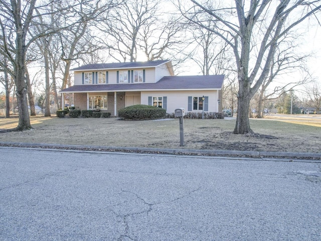 view of front facade featuring covered porch