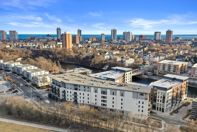 city view featuring a water view